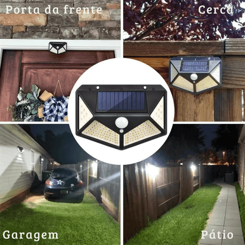 Luminária Solar de Jardim com Sensor de Movimento