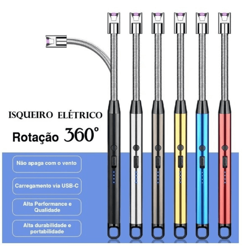 Isqueiro Elétrico Recarregável