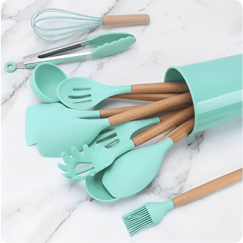 Utensílios de Cozinha Silicone 11 Peças