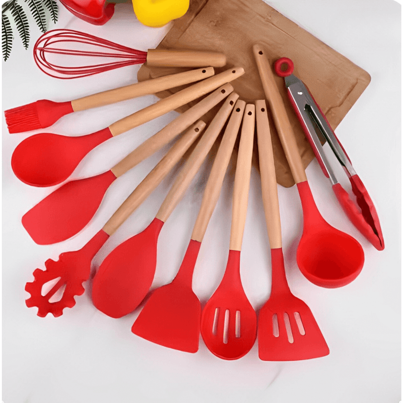 Utensílios de Cozinha Silicone 11 Peças